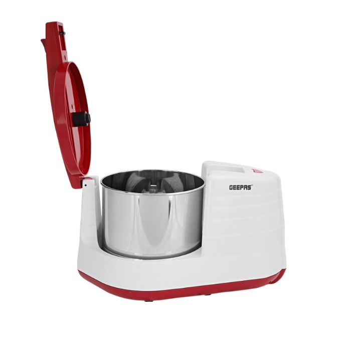 Geepas 2L Wet Grinder GWG7304 | 200W | Stainless Steel Drum | High Quality Grinding Stones | Interlocking Mechanism | Atta Kneader & Coconut Scraper |2 Years Warranty