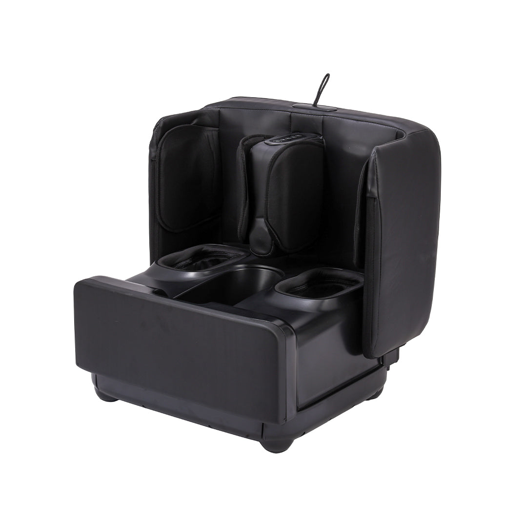 Geepas Multifunctional Foot & Leg Massager GM86105 | 3 Intensity Levels, 3 Massage Modes| Calf Vibration| Instep Air Pressure Kneading| 15-Min Timer| Dual-Purpose Design