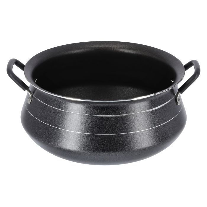 26cm Non-stick Handi Casserole, Stainless Steel Lid, RF10006 | Premium Quality Aluminium| Cool Touch Handles & Knob| Ideal for Veggies, Curry, Sweet, Meat, Seafood