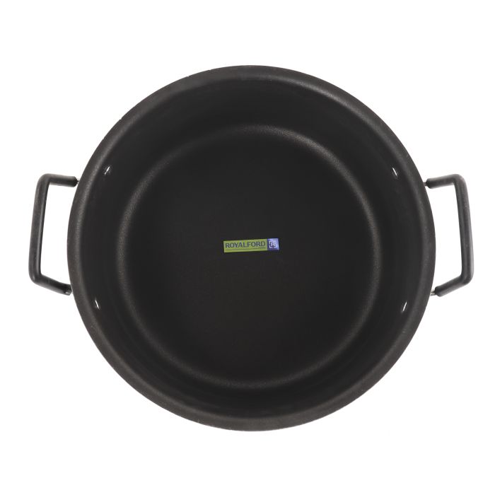 41cm Non-Stick Biriyani Pot with Stainless Steel Lid, RF10009 | 3-Layer Construction | Strong, Cool Touch Handle & Knob | Non-Stick Pot | Hammer -Tone Coated Heat Resistant Exterior