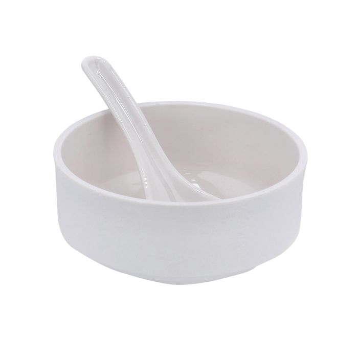 Royalford RF10061 12 Pcs Soup Bowls Set - Durable Melamine Ware | Simple & Elegant Design| Ideal for Home, Hotels, Restaurants, Canteens & More