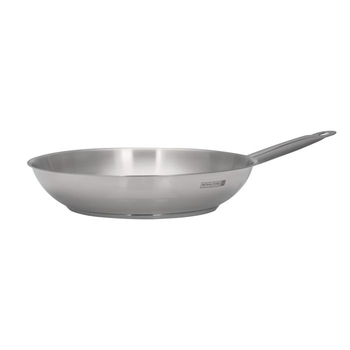 24cm Stainless Steel Fry Pan, Strong Handle, RF10130 | Encapsulated Aluminium Middle Layer | 3-Layer Thick Base | Compatible with Induction, Hot Plate, Halogen, Gas