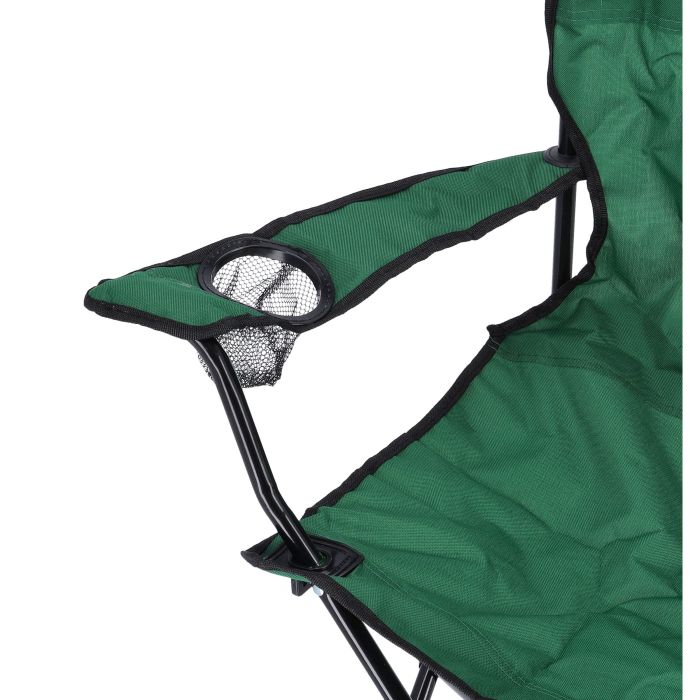 Camping Chair, Water-Proof & Stain Resistant, RF10133 | Foldable Campsite Portable Chair with Cup Holder | Perfect for Camping, Festivals, Garden, Caravan Trips, Fishing, Beach