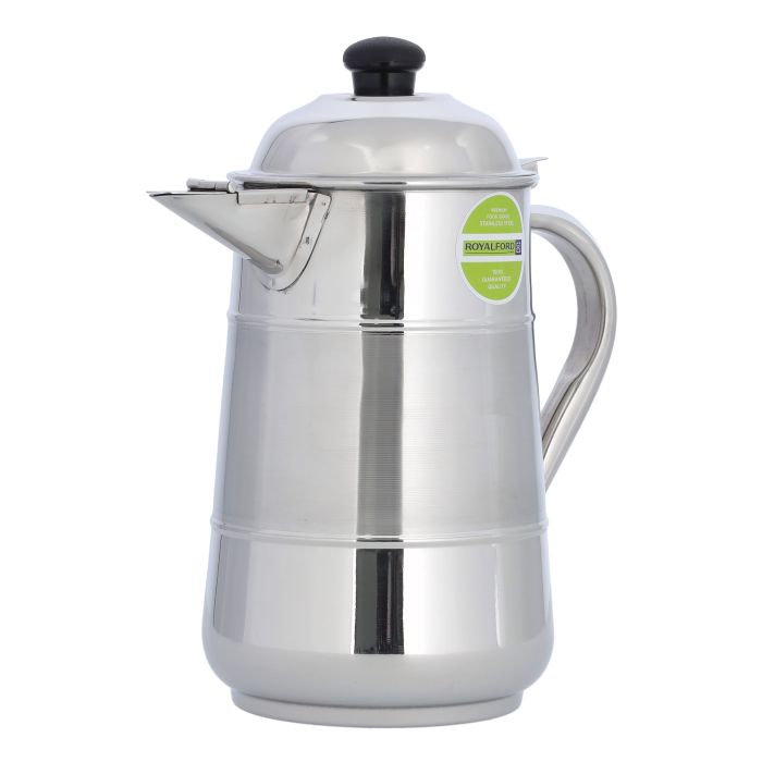 Milk Jug, Stainless Steel Two Toned Body, 2L, RF10157 | Spill Proof Lid & Pouring | Bakelite Knob & Heat Resistant Handle | Perfect Water Camping, Hiking & More, Milk Jug with Handle