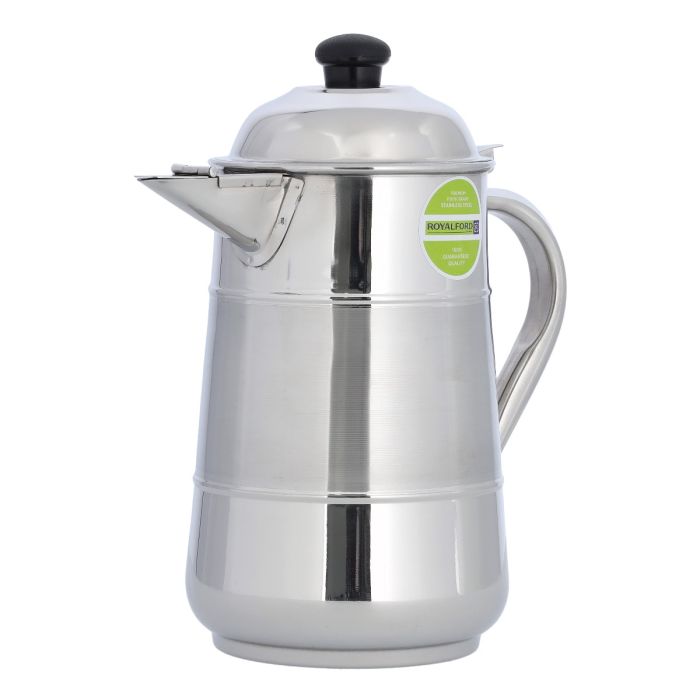 Milk Jug, Stainless Steel Two Toned Body, 2L, RF10157 | Spill Proof Lid & Pouring | Bakelite Knob & Heat Resistant Handle | Perfect Water Camping, Hiking & More, Milk Jug with Handle