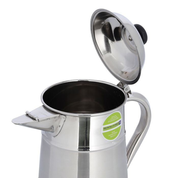 Milk Jug, Stainless Steel Two Toned Body, 2L, RF10157 | Spill Proof Lid & Pouring | Bakelite Knob & Heat Resistant Handle | Perfect Water Camping, Hiking & More, Milk Jug with Handle