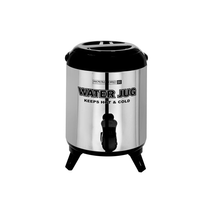 Supreme Thermos Flask, Double Wall Stainless Steel, RF10212 | 2.80L, PU Foam Insulation, Keeps Drink Hot or Cold | 410 SS Body & 201 SS Inner | Carry Handle, Collapsible Feet | Excellent for The Home or Office