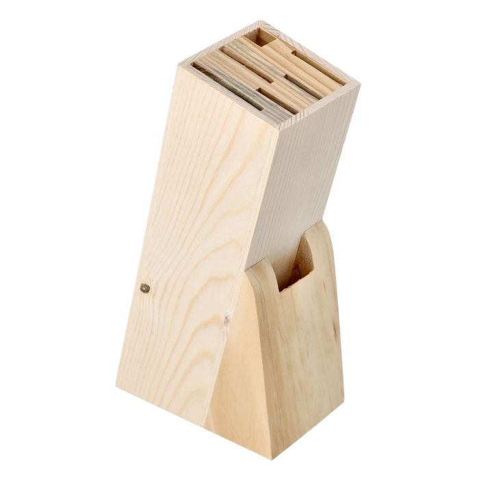 8pcs Kitchen Knives Set with Wooden Block, RF10229 | Multipurpose Scissor, Knife Sharpener | All-in-1 Kitchen Set for Chopping, Slicing, Mincing and Dicing