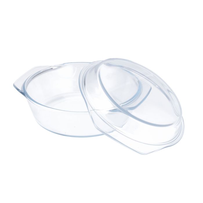 3Pcs Glass Casserole Set, Borosilicate Glass, RF10270 | High Thermal Shock-Resistant Container | Casserole with Lid | Microwave, Electric Oven, Freezer and Dishwasher Safe