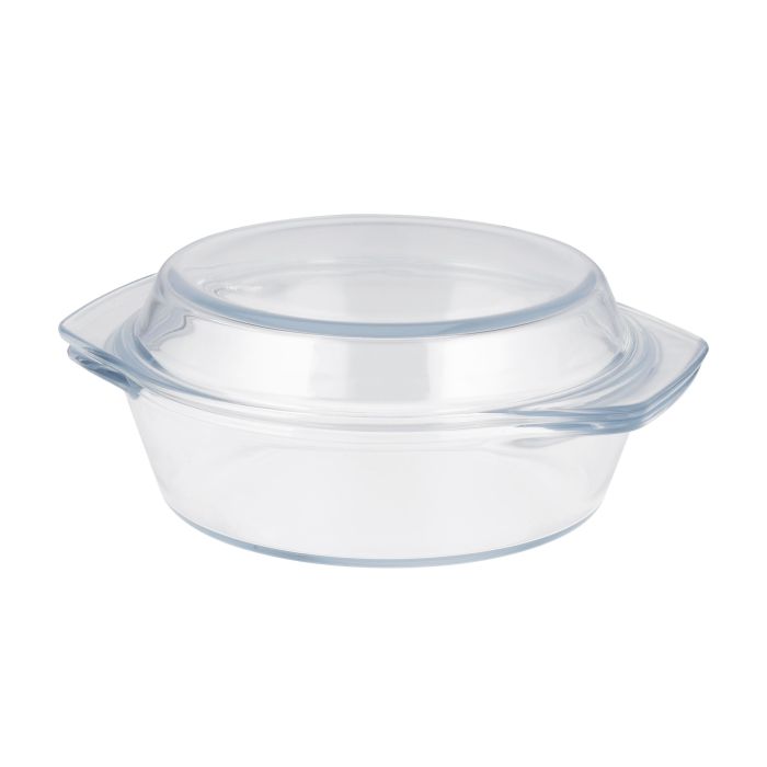 3Pcs Glass Casserole Set, Borosilicate Glass, RF10270 | High Thermal Shock-Resistant Container | Casserole with Lid | Microwave, Electric Oven, Freezer and Dishwasher Safe