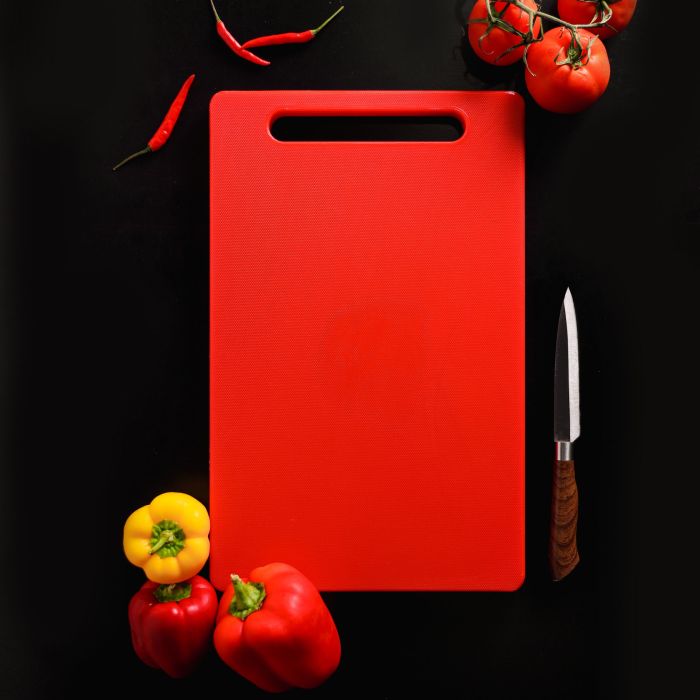 Classic Cutting Board, Polyethylene, RF10282 | Chopping Board | Non-Absorbent, Odorless & Non-Toxic | Crack/Chip Resistant | Easy Grip Handle