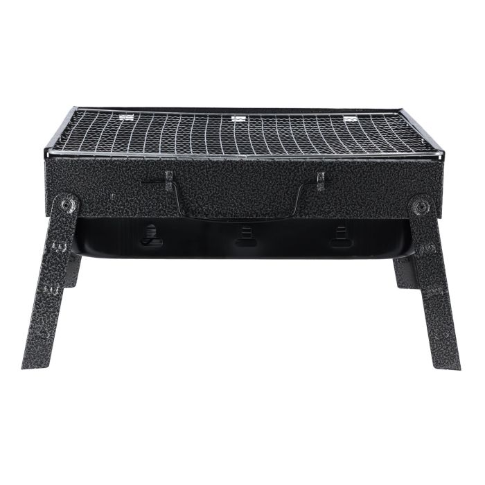 Barbecue Stand with Grill, RF10357 - Foldable Barbecue Charcoal Grill, Folding Tabletop Kabab Smoker Grill for Outdoor Camping, Durable Iron