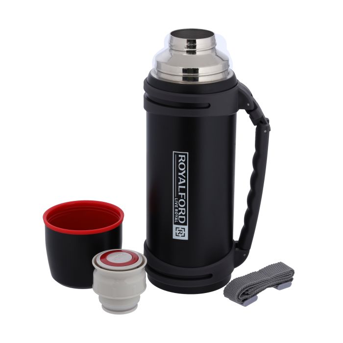 Travel Vacuum Bottle, 1.40L SS Vacuum Bottle, RF10456 | Double Wall Insulation | Keeps Drink Hot or Cold For Hours | Stainless Steel Thermos For Cold & Hot Beverages