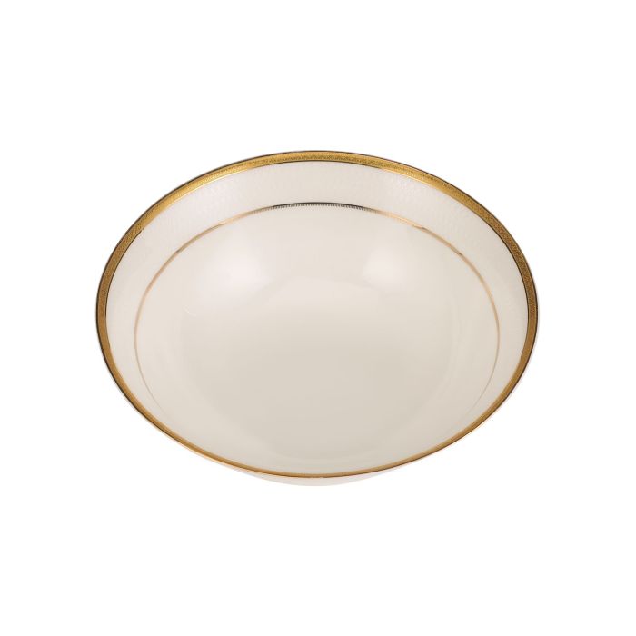 Premium Bone China Bowls, 9" Salad Bowl, RF10467 | Durable & Chip Resistant Bowl | Non-Toxic & Hygienic | White Bowl for Soup, Cereal, Salad, Ice-cream, Dessert