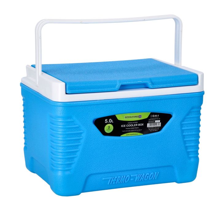 Insulated Ice Cooler Box, 50L Portable Cooler Box, RF10483 | 3 Layer PP-PU-HDPE | Premium Quality Polymer | Thermal Insulation Cooler Box
