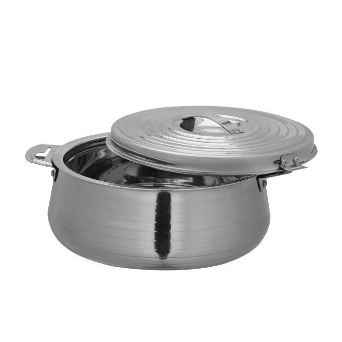 Hilux Double Wall Stainless Steel Hot Pot, RF10535 | Strong Handles & Firm Twist Lock | Steel Serving Pot, Chapati Storage Box, Roti Serving Pot