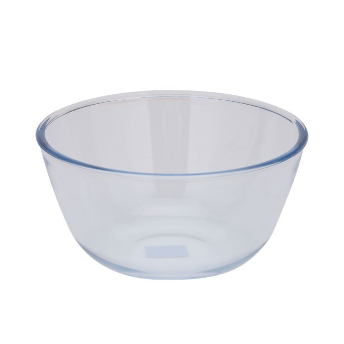 Round Borosilicate Glass Bowl, 4.45L Serving Bowl, RF10567 | Large Clear Serving Bowl | Eco-Friendly & Durable Mixing Bowl | All Purpose Bowl for Salads, Desserts, Fruit, & More
