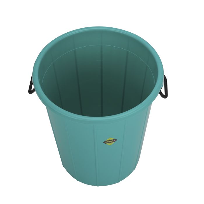 Plastic Drum with Lid, Laundry Hamper with Handles, RF10724 | 100L Washing Bin, Dirty Clothes Storage, Bathroom, Bedroom, Closet, Laundry Basket
