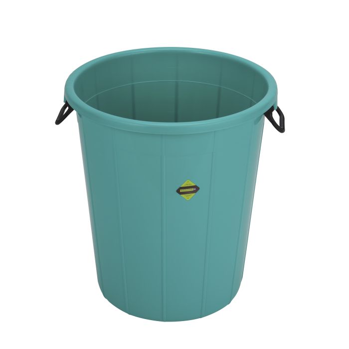 Plastic Drum with Lid, Laundry Hamper with Handles, RF10724 | 100L Washing Bin, Dirty Clothes Storage, Bathroom, Bedroom, Closet, Laundry Basket
