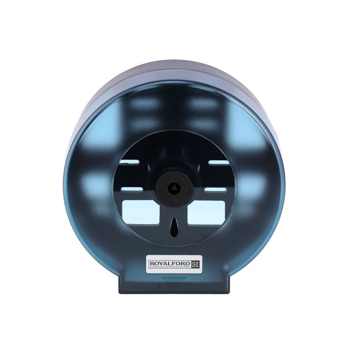 Royalford Paper Roll Dispenser- RF10731| Round Paper Tissue Holder| Wall Mounted| For Hospital, Lavatory, Bathroom and Restaurant| Key Lock Mechanism| Vertical Access Window