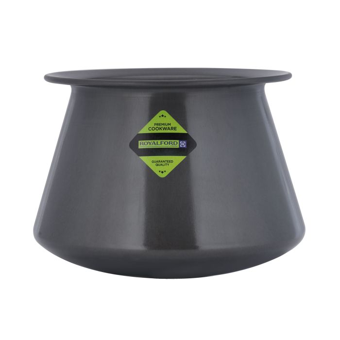 Hard Anodised Curry Pot, Strong, Durable Design, RF10752 | 2.3L Capacity | Stain-Resistant | Even Heat Distribution | Ideal for Cooking, Serving Food, & Decorating Flowers