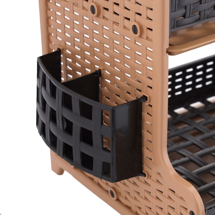 Royalford Galaxy 2 Layer Rattan Dish Rack