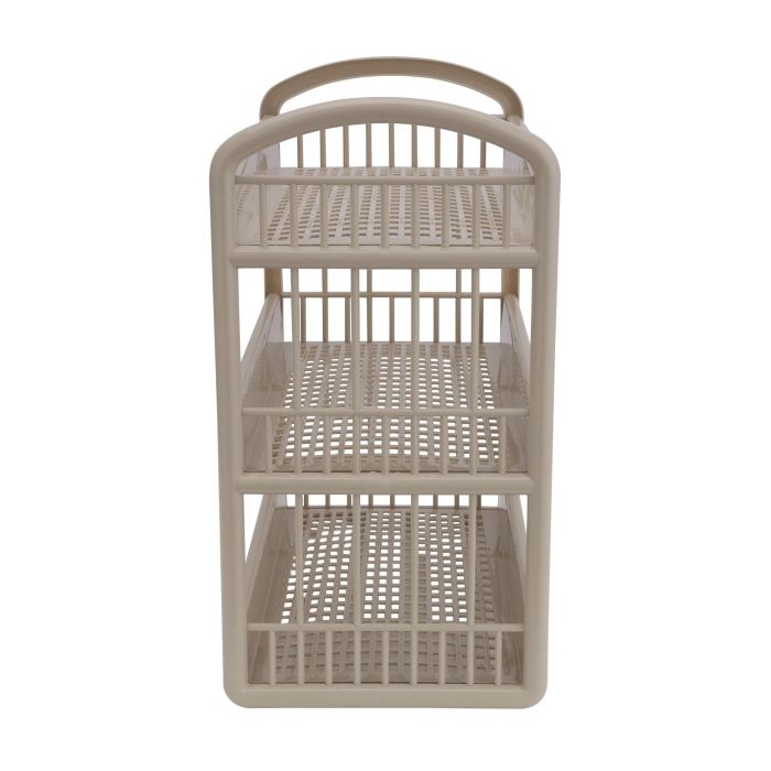 Royalford 3-Layer Storage Shelf- RF10885| Plastic Storage Rack| Multi-Purpose Storage Rack| Stand for Fruits, Vegetables, Containers, Toiletries, etc.| Storage Shelf for Home, Office and Kitchen