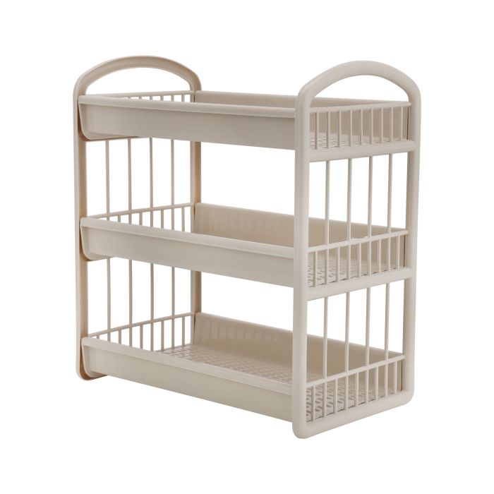 Royalford 3-Layer Storage Shelf- RF10885| Plastic Storage Rack| Multi-Purpose Storage Rack| Stand for Fruits, Vegetables, Containers, Toiletries, etc.| Storage Shelf for Home, Office and Kitchen