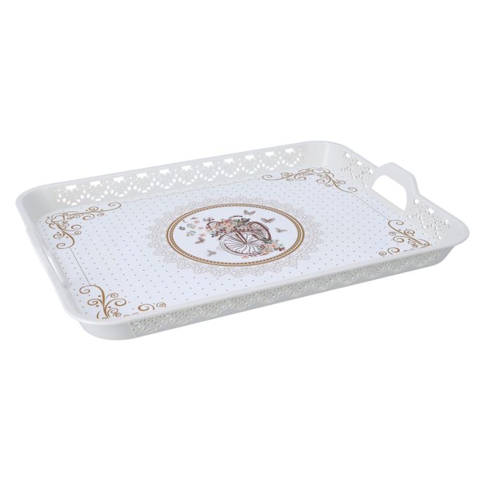 Rectangular Oya Tray, Breakfast & Cereal Tray, RF10920 | Ideal for Home & Restaurant | Long Lasting & Lightweight | Elegant Design | Premium Plasticware | BPA-free & Odourless