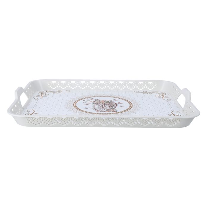 Rectangular Oya Tray, Breakfast & Cereal Tray, RF10920 | Ideal for Home & Restaurant | Long Lasting & Lightweight | Elegant Design | Premium Plasticware | BPA-free & Odourless