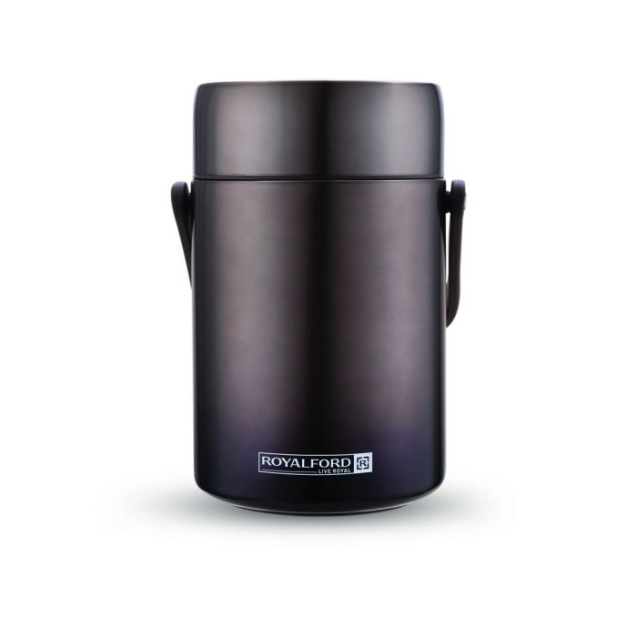 Double Wall Lunch Box, Vacuum Insulated Tiffin Box, RF10985 | Vacuum Insulated Food Jar with 2 SS Containers | Keeping Hot Food Hot & Cold Food Cold for Hours | PP Handle