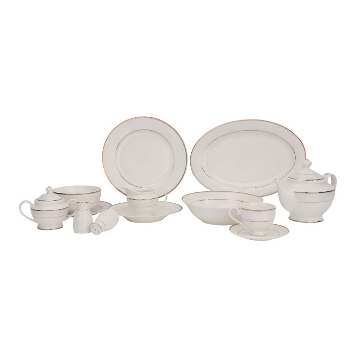 Royalford RF11045 83Pcs Fine Bone Dinner Set