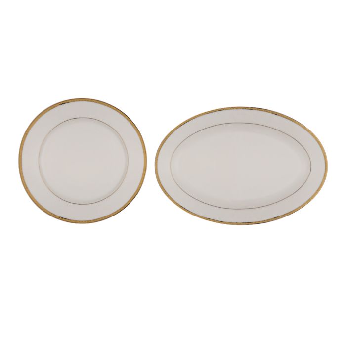 Premium Bone China Dinner Set, 28Pcs Set, RF11050 | Elegant Floral Design | Dishwasher Safe | Freezer Safe | Bone China Chip Resistant Dishes Sets Service for 6