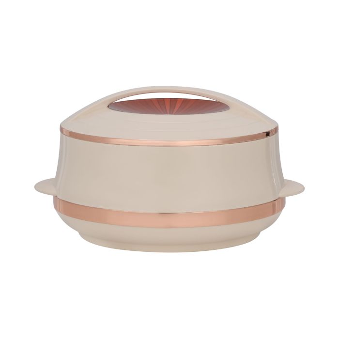 Royalford Elite Gold Insulated Casserole, Firm Twist Lock | Strong Handles | 1600ml Double Wall Insulated Serving Pot, Chapati Storage Box, Roti Serving Pot, Chapati Dabba