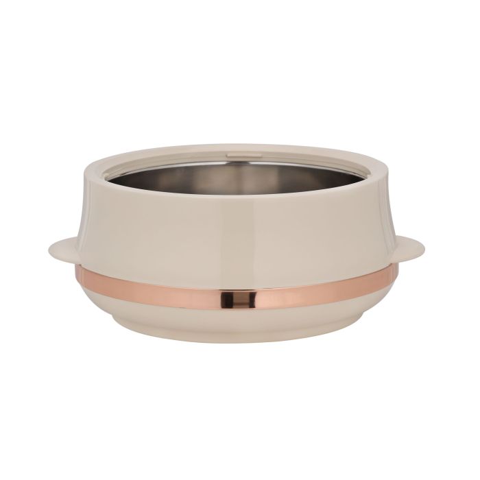 Royalford Elite Gold Insulated Casserole, Firm Twist Lock | Strong Handles | 1600ml Double Wall Insulated Serving Pot, Chapati Storage Box, Roti Serving Pot, Chapati Dabba