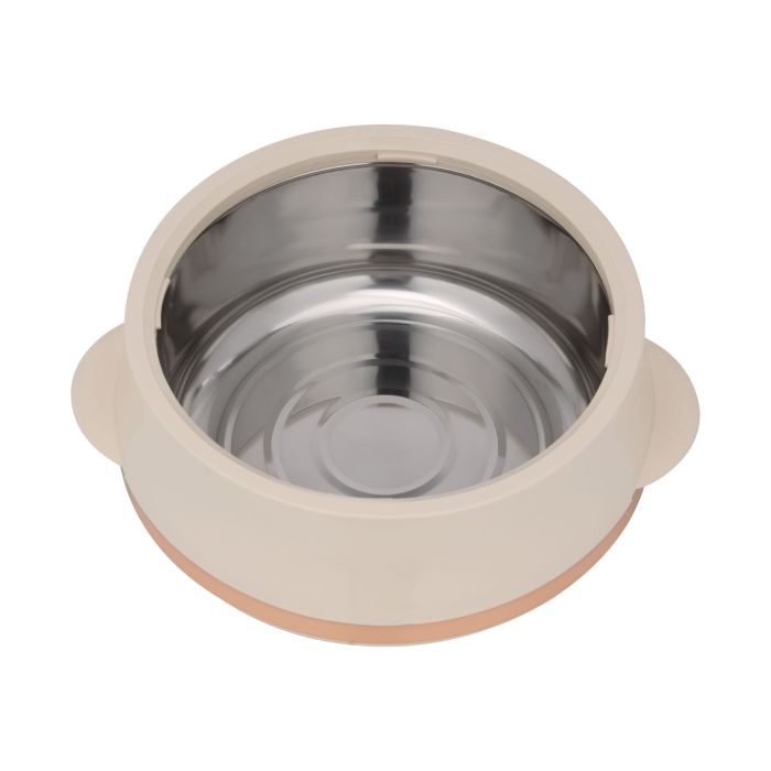 Royalford Elite Gold Insulated Casserole, Firm Twist Lock, RF11147 | Strong Handles | 3500ml Double Wall Insulated Serving Pot, Chapati Storage Box, Roti Serving Pot, Chapati Dabba