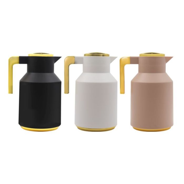 Royalford Aaira 1 L Vacuum Flask- RF11157| Double-Walled Flask with Pink Glass Inner and PP Outer Body| Keeps Your Drinks Hot or Cold| Leak-Proof and Portable Design| Suitable for Indoor and Outdoor Use| Pink