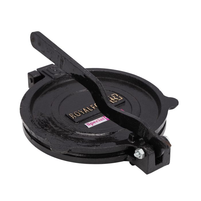 Mica Plate Chapati Press, Heavy Cast Iron Body, RF11165 | 17.5cm Non-Stick Plate | Anti-Skid Heavy Base | Indian Roti/ Chapati Press for Tortilla, Roti, Chapati