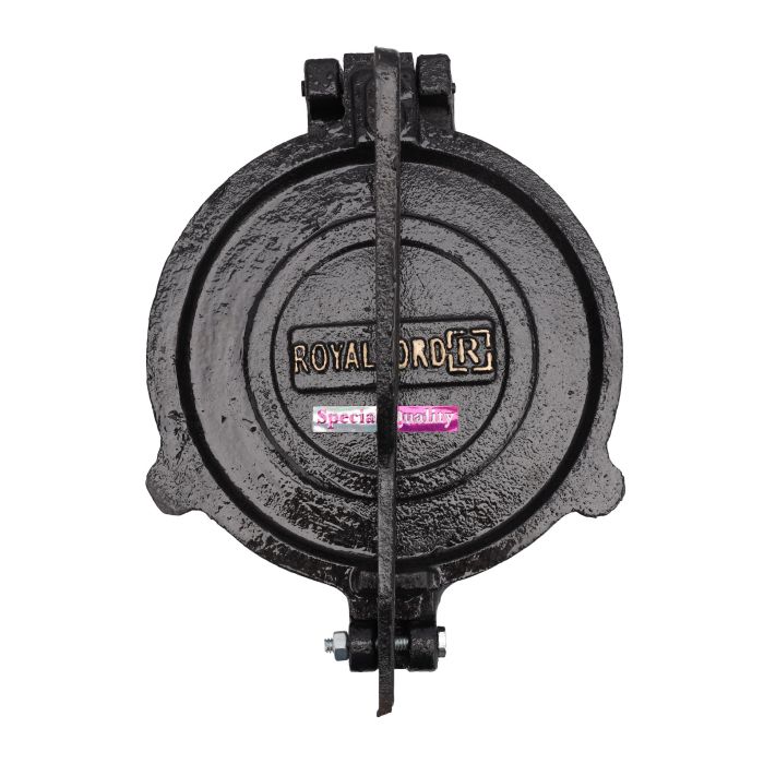 Mica Plate Chapati Press, Heavy Cast Iron Body, RF11165 | 17.5cm Non-Stick Plate | Anti-Skid Heavy Base | Indian Roti/ Chapati Press for Tortilla, Roti, Chapati
