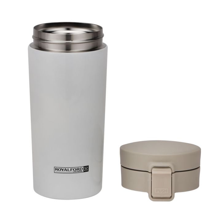 Royalford 380 ML / 12.8oz Stainless Steel Vacuum Tumbler- RF11247| High-Quality Vacuum Insulation Preserves the Flavor and Freshness| Portable, Leak-Resistant and Light-Weight| Suitable for Indoor and Outdoor Use| Brown