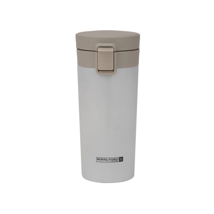 Royalford 380 ML / 12.8oz Stainless Steel Vacuum Tumbler- RF11247| High-Quality Vacuum Insulation Preserves the Flavor and Freshness| Portable, Leak-Resistant and Light-Weight| Suitable for Indoor and Outdoor Use| Brown
