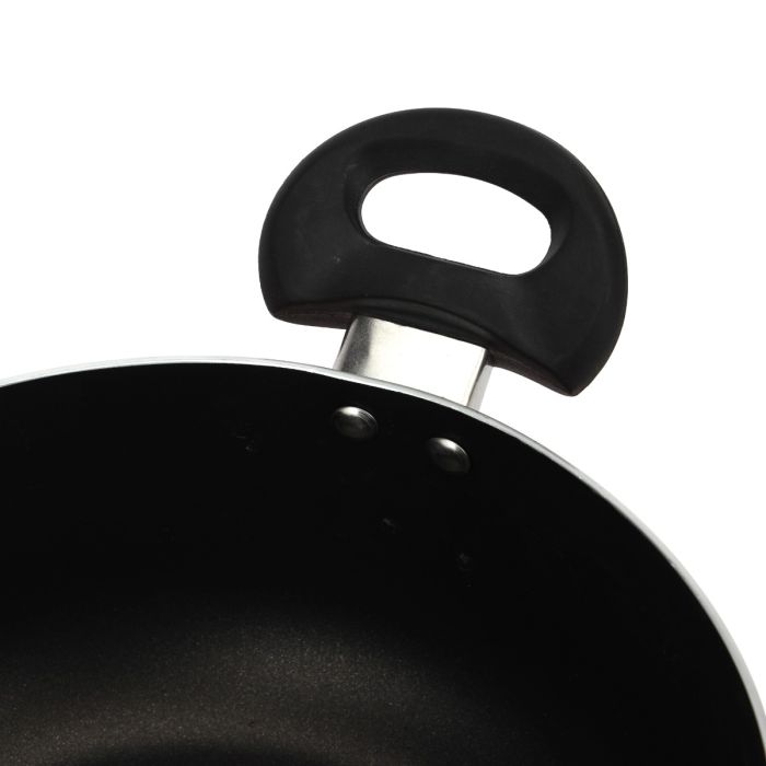 Royalford 7-Piece Non-Stick Press Aluminum Cookware Set- RF11952| Aluminum Body With 3-Layer Non-Stick Coating, CD Bottom, Bakelite Handles And Glass Lid