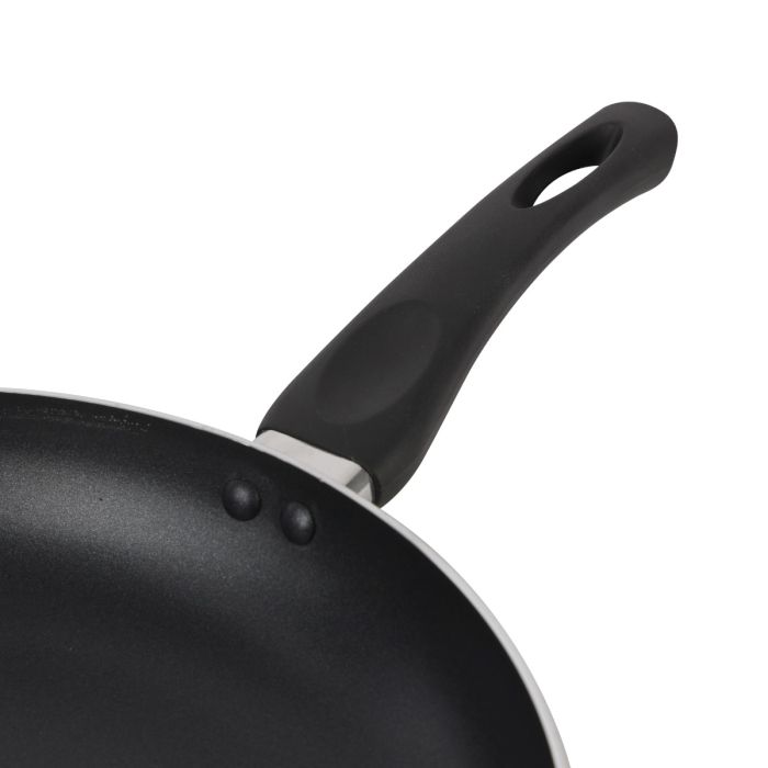 Royalford 26 CM Aluminum Fry Pan- RF11977| With Tempered Glass Lid, Strong Aluminum Body With Non-Stick Coating And Bakelite Handle| Compatible With Hot Plate, Halogen, Ceramic And Gas Stovetops| Perfect For Frying, Sauting, Tempering| Red