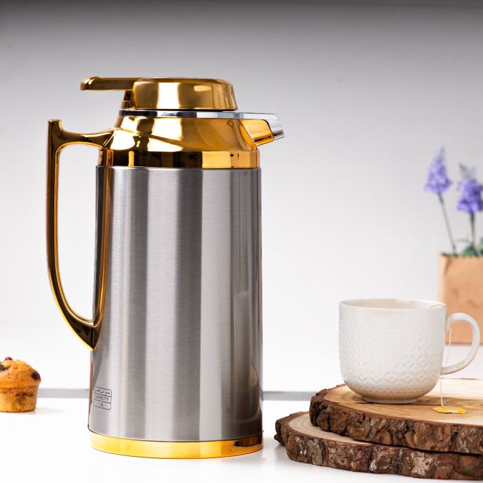 Royalford  Double Wall Vacuum Flask RF12123 | 1.3L Capacity | Stainless Steel Hot & Cold Thermal Flask | Long-Lasting Temperature Retention | Leak-Proof| Stylish Design