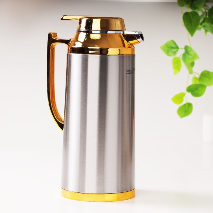 Royalford  Vacuum Flask RF12124  | 1.6 L | Double Wall Insulation with Leak-Resistant Lid | Keeps Beverages Hot & Cold for Long Hours |  Ideal for Home & Outdoor Use