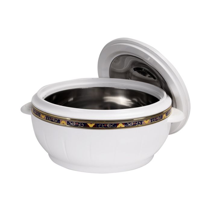 Royalford RF1642 6000 ml Litre Classic Casserole - Thermal Casserole Dish - Double Wall Insulated Serving Dish with Lid - Thermal Food Storage Container - Stainless Steel Inner - Keeps Food Warm or Cool