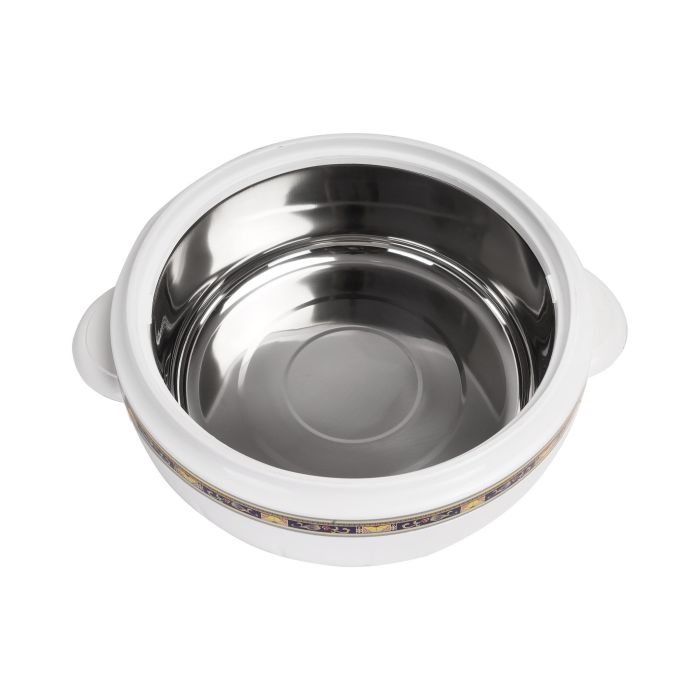 Royalford RF1642 6000 ml Litre Classic Casserole - Thermal Casserole Dish - Double Wall Insulated Serving Dish with Lid - Thermal Food Storage Container - Stainless Steel Inner - Keeps Food Warm or Cool