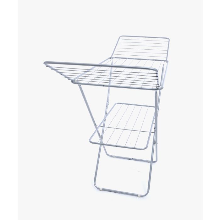Royalford RF2600-IB Adjustable Metal Cloth Dryer 128X55CM - Drying Space Laundry Washing | Durable Metal Drying Rack | Height Adjustment Air Dryer Ideal for Indoor and Outdoor
