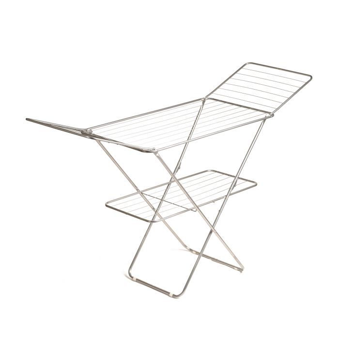 Royalford RF2600-IB Adjustable Metal Cloth Dryer 128X55CM - Drying Space Laundry Washing | Durable Metal Drying Rack | Height Adjustment Air Dryer Ideal for Indoor and Outdoor
