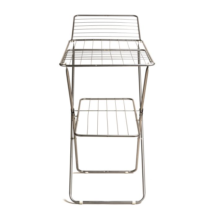 Royalford RF2600-IB Adjustable Metal Cloth Dryer 128X55CM - Drying Space Laundry Washing | Durable Metal Drying Rack | Height Adjustment Air Dryer Ideal for Indoor and Outdoor
